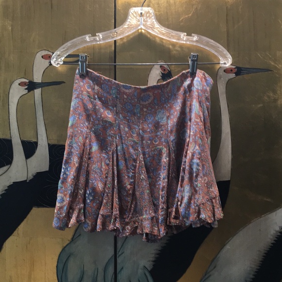 Paisley Skater Mini Skirt - Picture 3 of 5